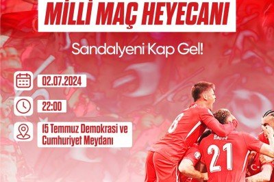 MİLLİ MAÇ HEYECANI DEV EKRANDA YAŞANACAK